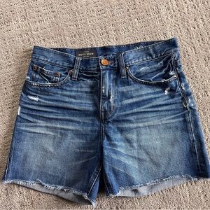 J. Crew Indigo Denim Lightly Distressed Shorts